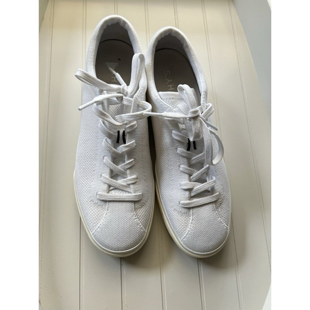 Rothys The Lace Up Sneakers in Bone White Sz 9.5
